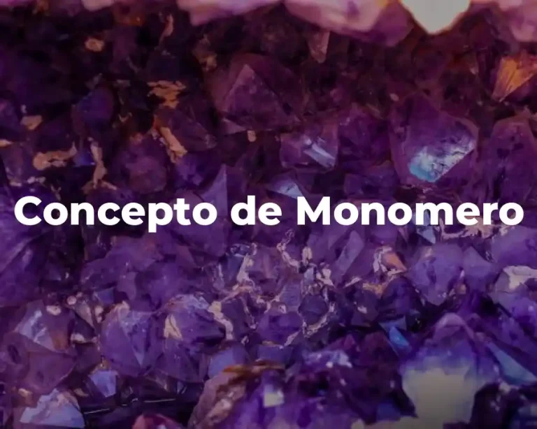 Concepto de Monomero