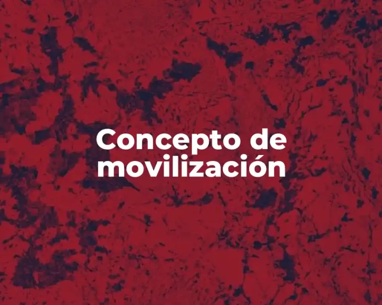 Concepto de movilización