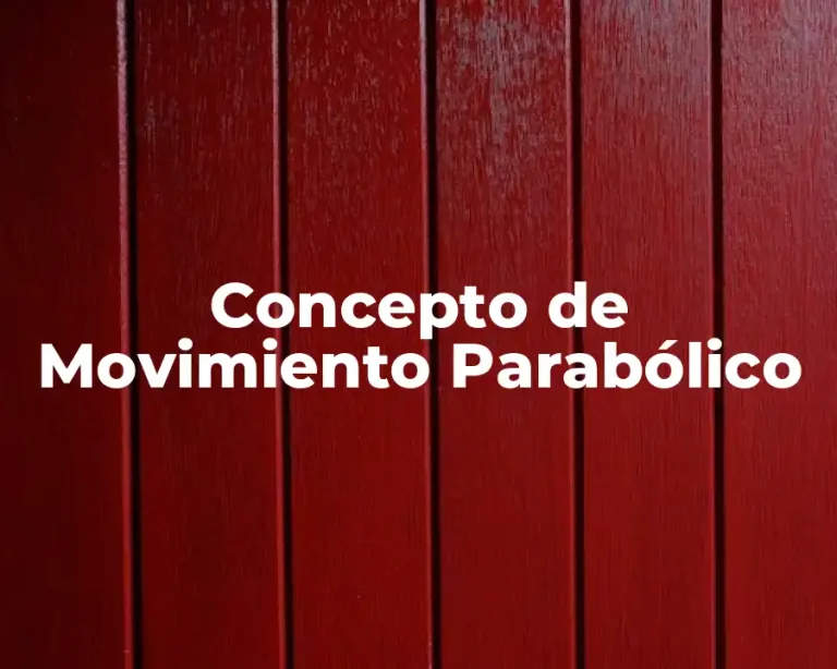 Concepto de Movimiento Parabólico