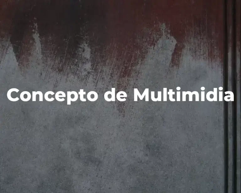 Concepto de Multimidia