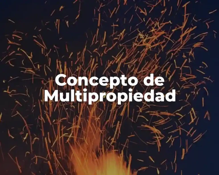 Concepto de Multipropiedad