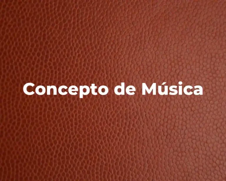 Concepto de Música