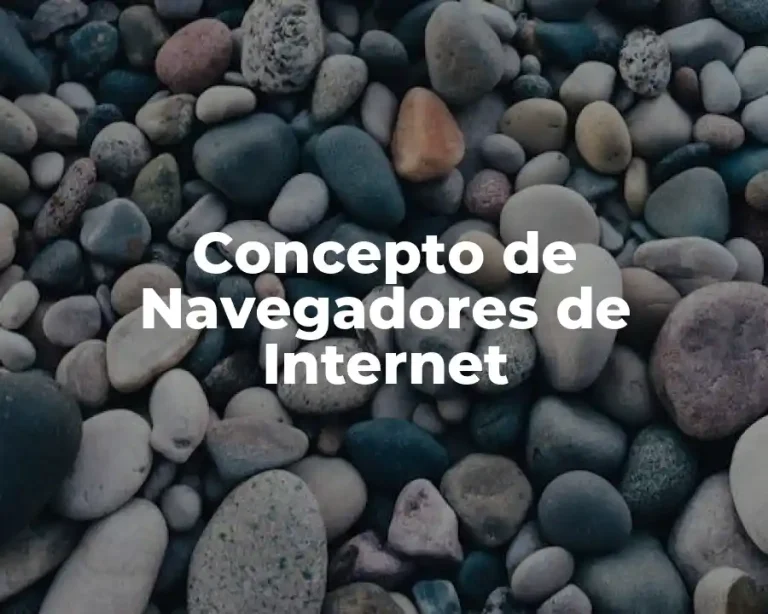 Concepto de Navegadores de Internet