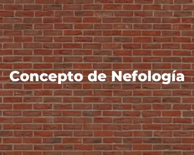 Concepto de Nefología