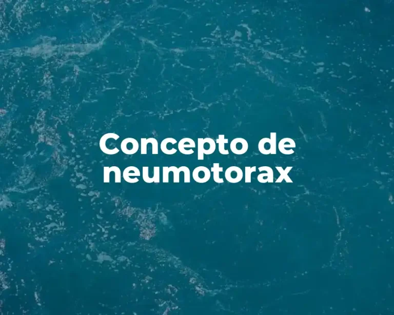 Concepto de neumotorax