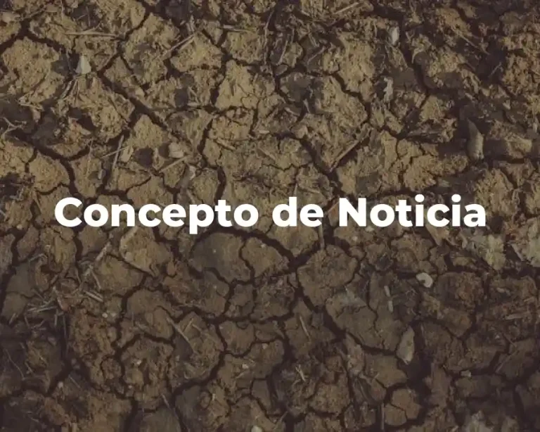 Concepto de Noticia