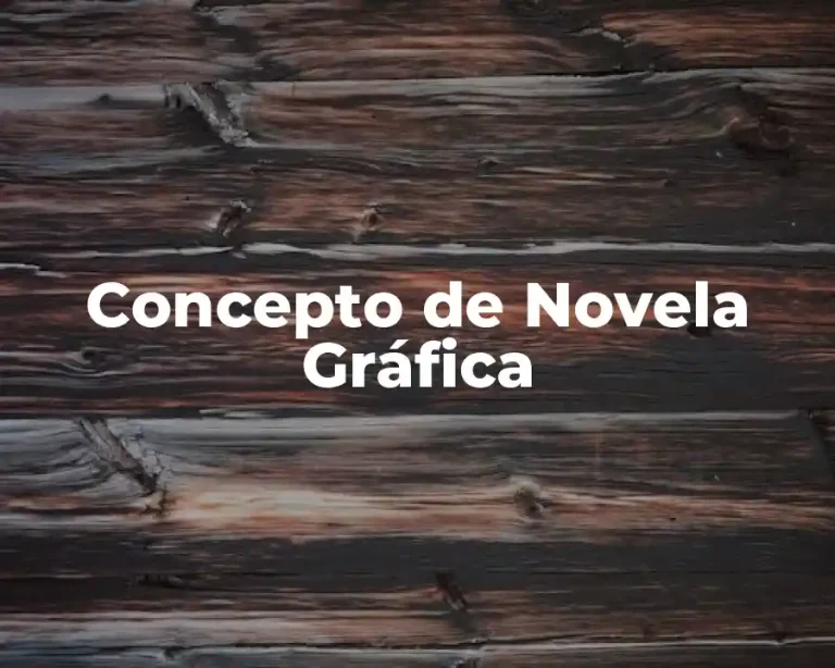 Concepto de Novela Gráfica