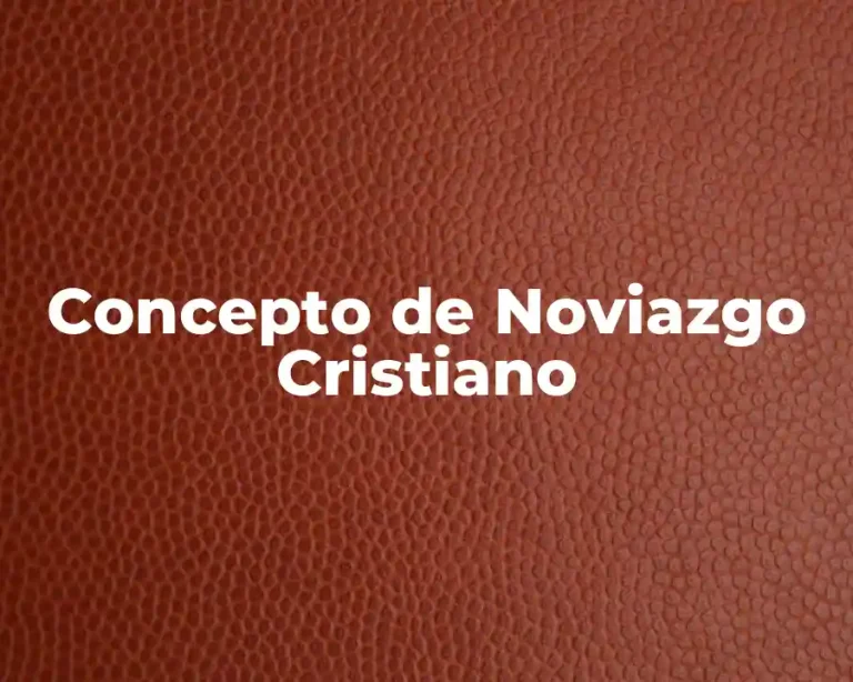Concepto de Noviazgo Cristiano