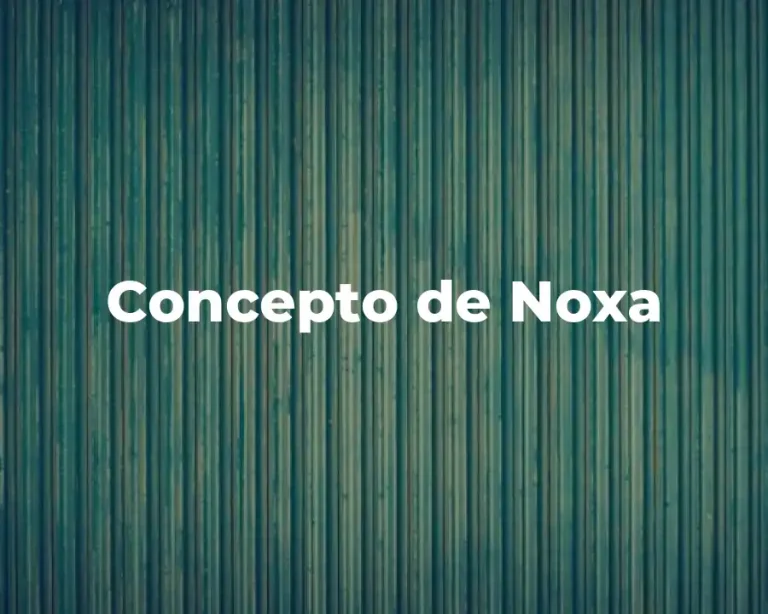 Concepto de Noxa