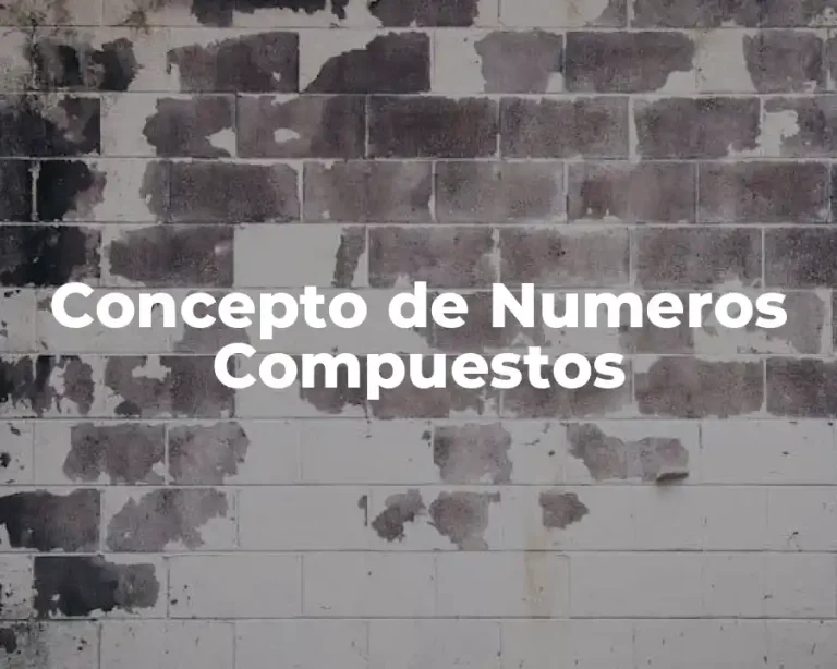 Concepto de Numeros Compuestos