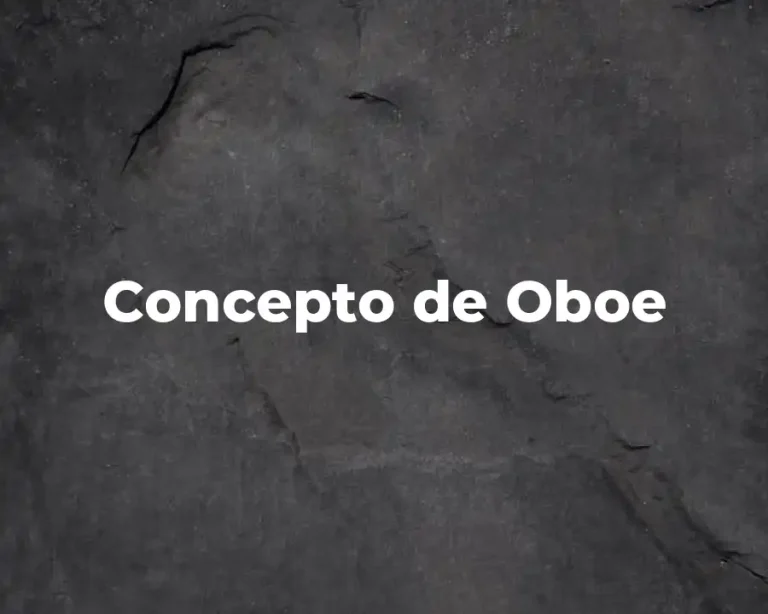 Concepto de Oboe