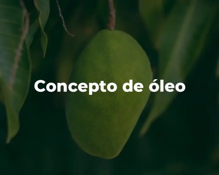 Concepto de óleo