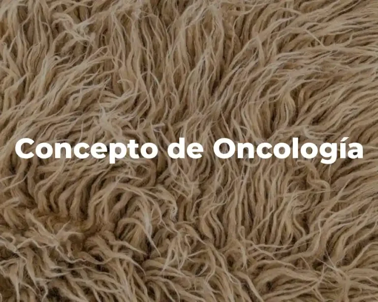 Concepto de Oncología