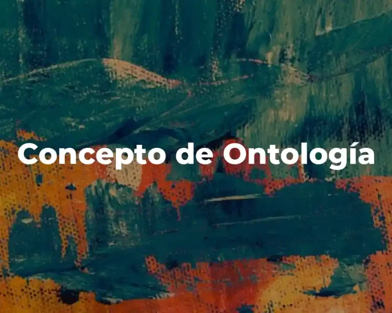 Concepto de Ontología