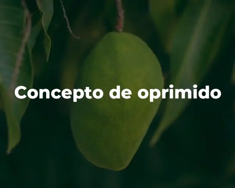 Concepto de oprimido