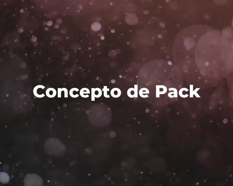 Concepto de Pack