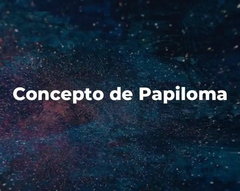 Concepto de Papiloma