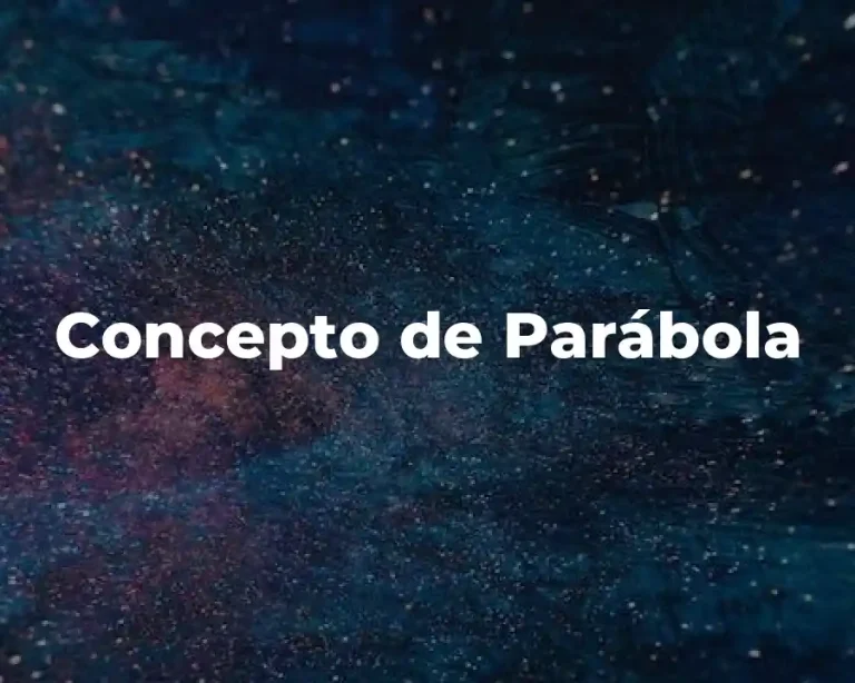 Concepto de Parábola