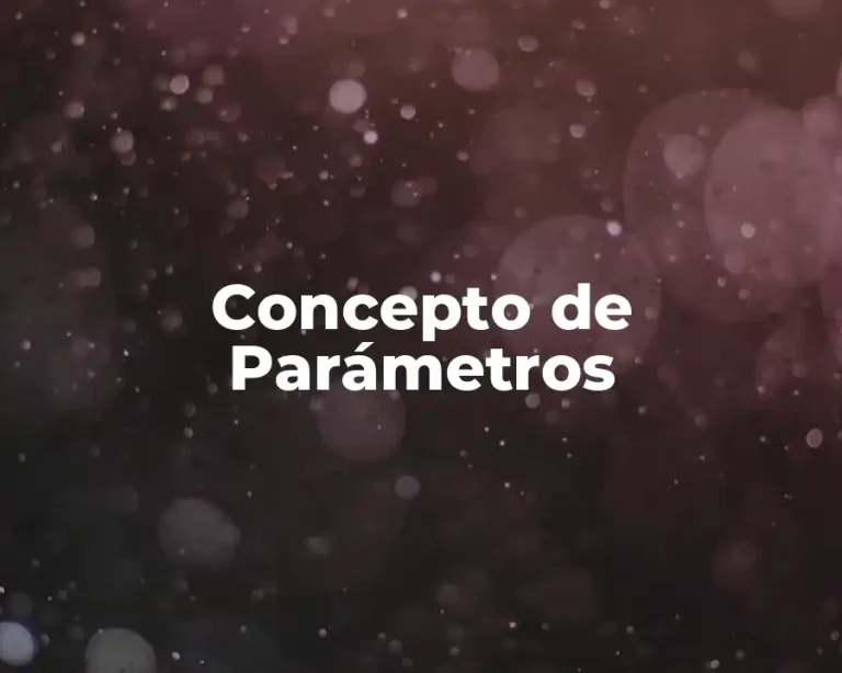 Concepto de Parámetros