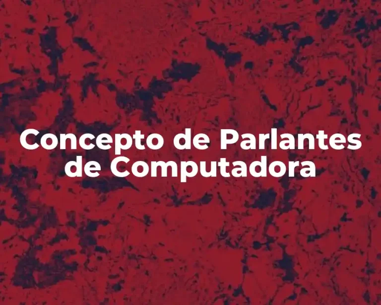 Concepto de Parlantes de Computadora