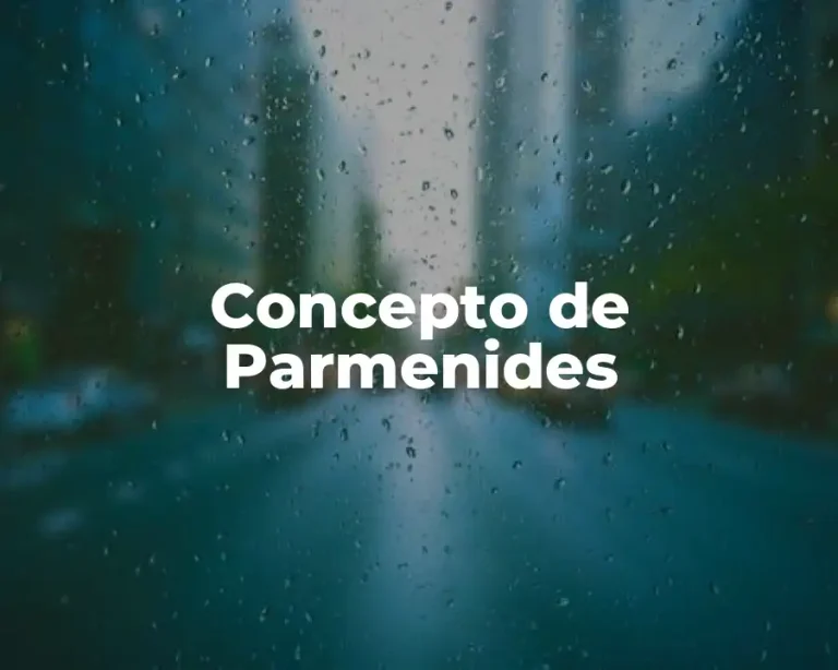 Concepto de Parmenides