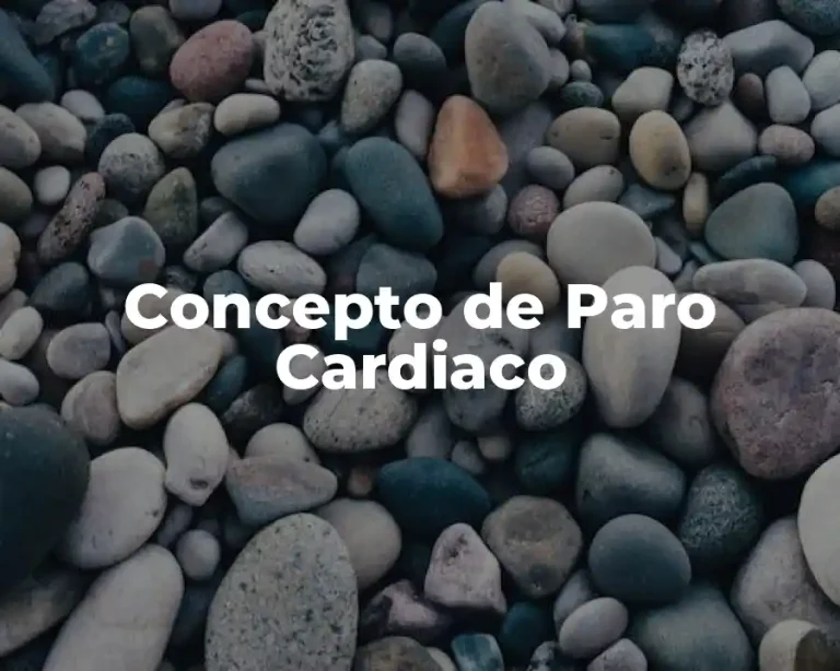 Concepto de Paro Cardiaco
