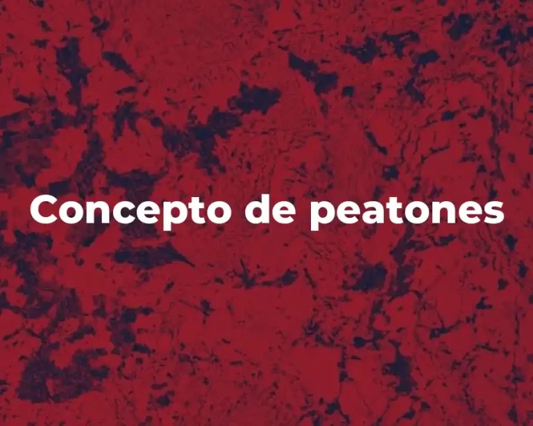 Concepto de peatones