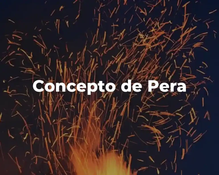 Concepto de Pera