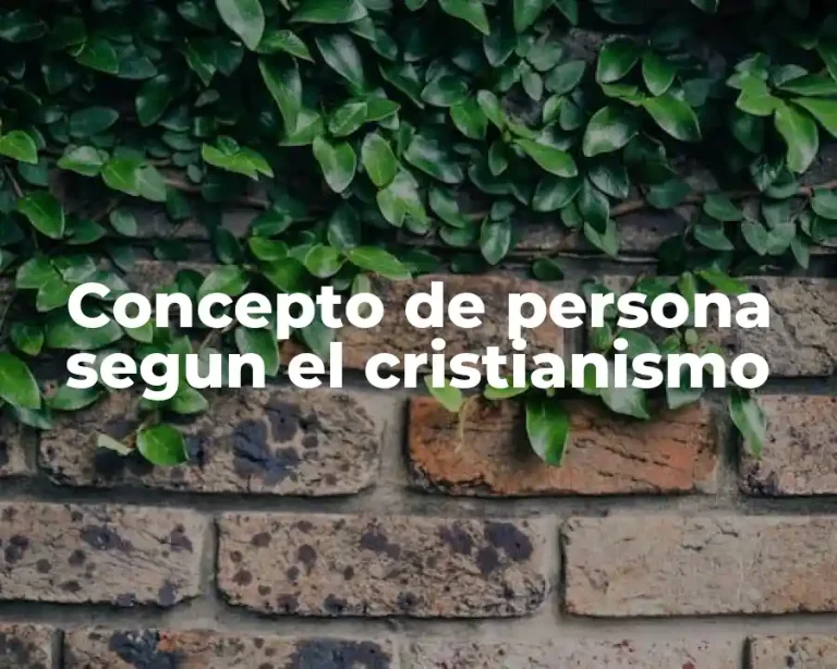 Concepto de persona segun el cristianismo