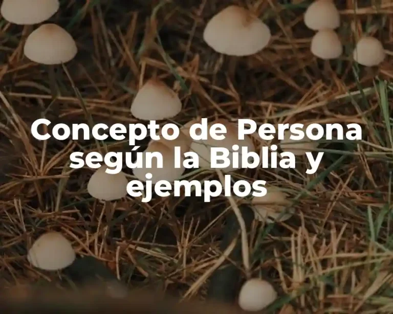 Concepto de Persona según la Biblia y ejemplos