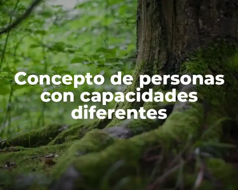 Concepto de personas con capacidades diferentes