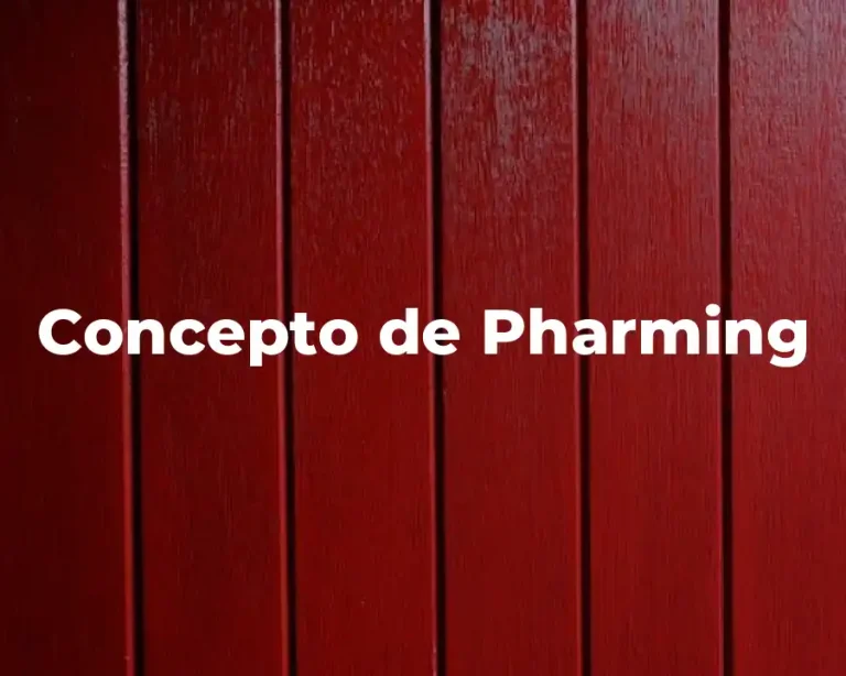 Concepto de Pharming
