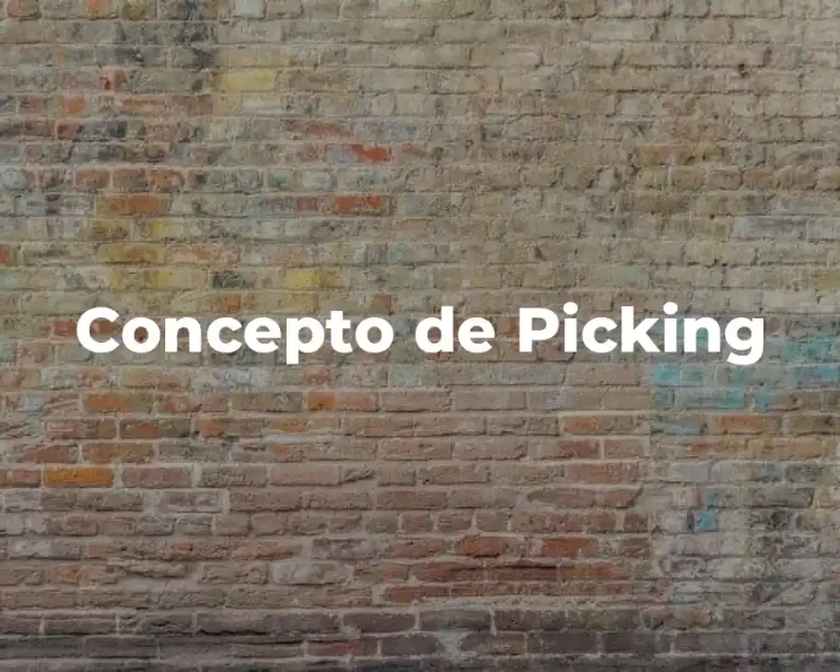 Concepto de Picking