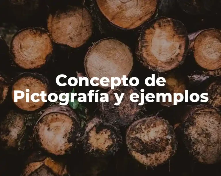 Concepto de Pictografía y ejemplos