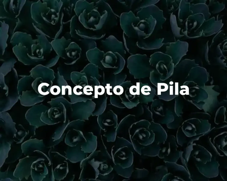 Concepto de Pila