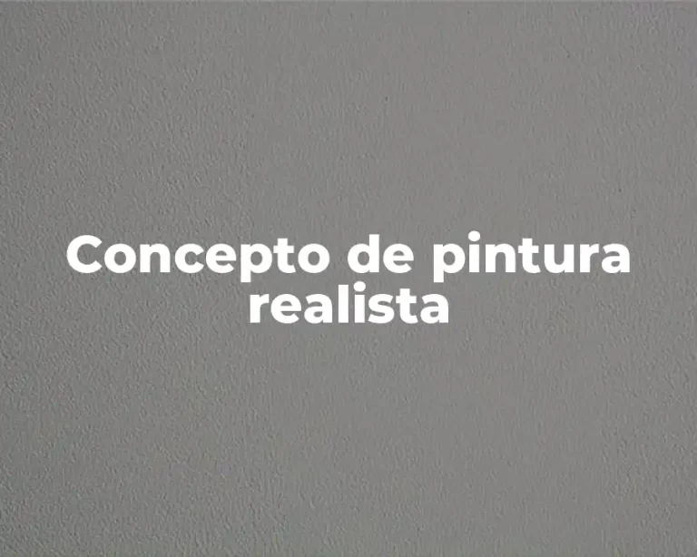 Concepto de pintura realista