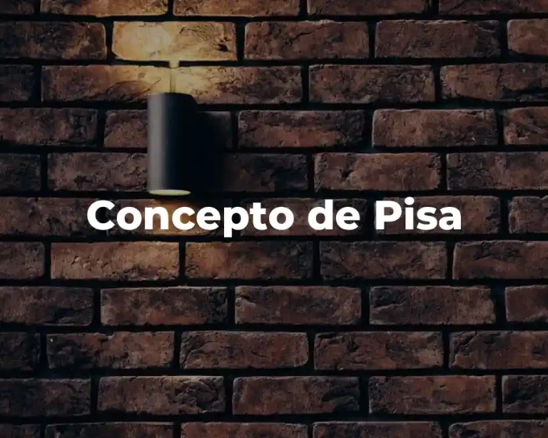 Concepto de Pisa