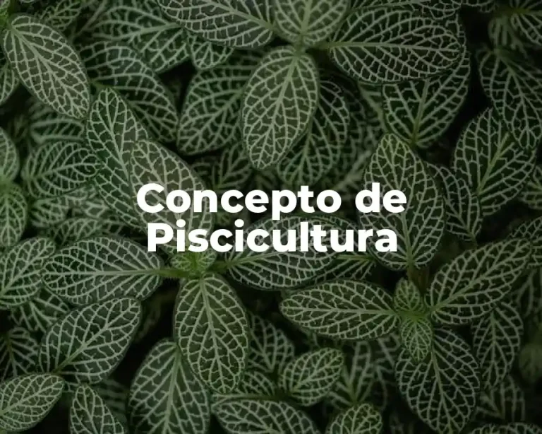 Concepto de Piscicultura