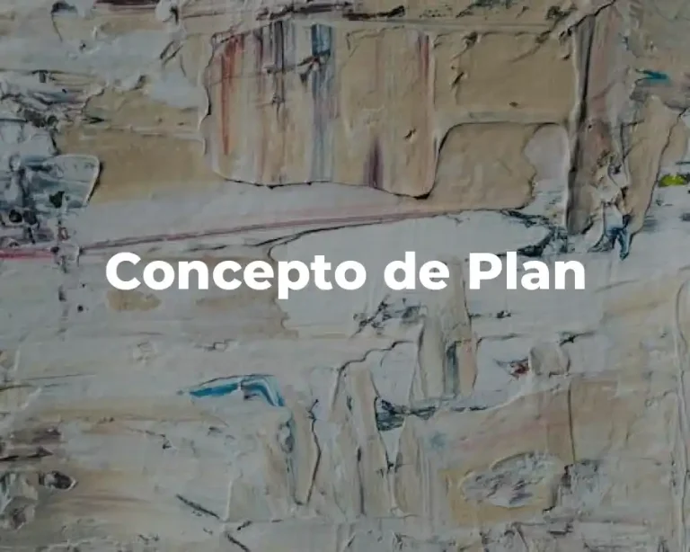Concepto de Plan