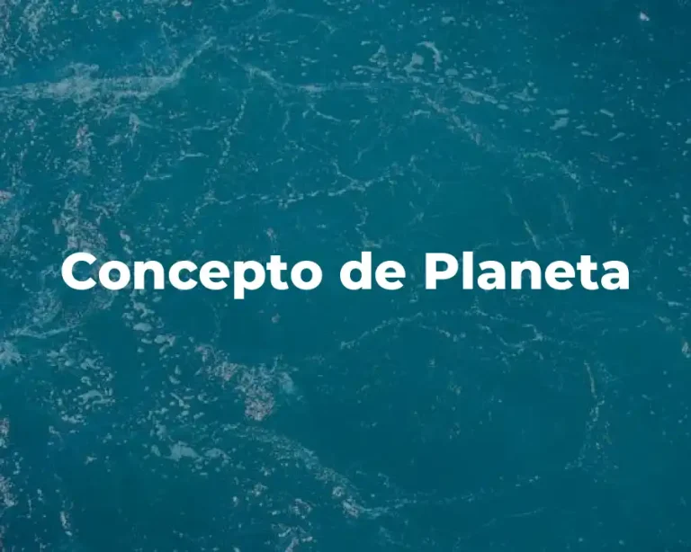 Concepto de Planeta