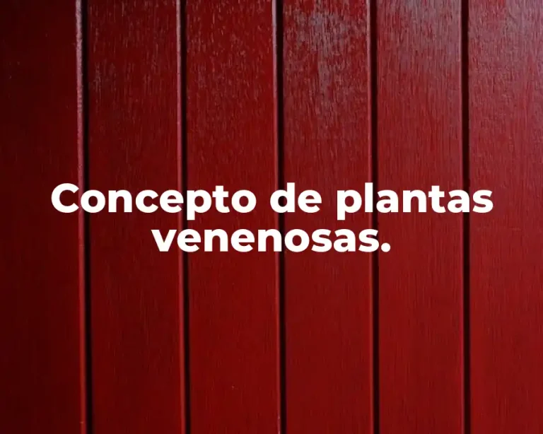 Concepto de plantas venenosas.