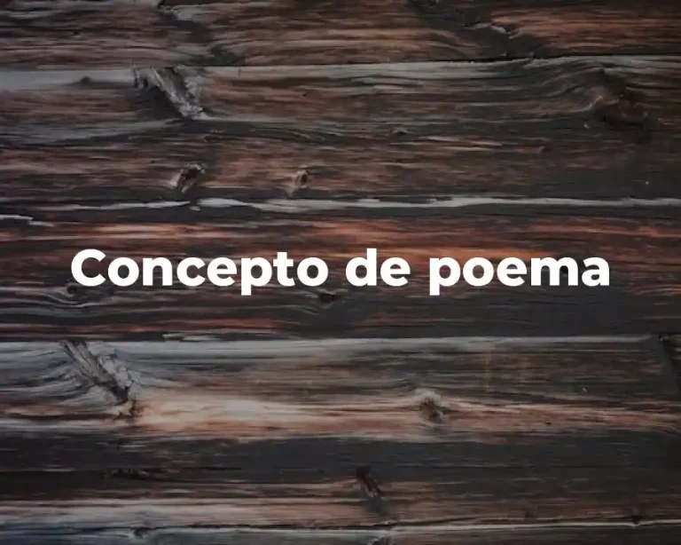 Concepto de poema