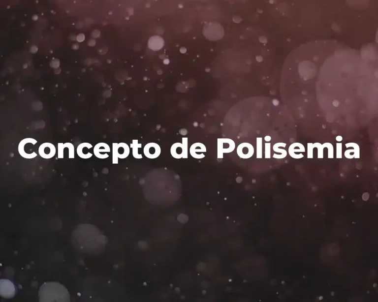 Concepto de Polisemia