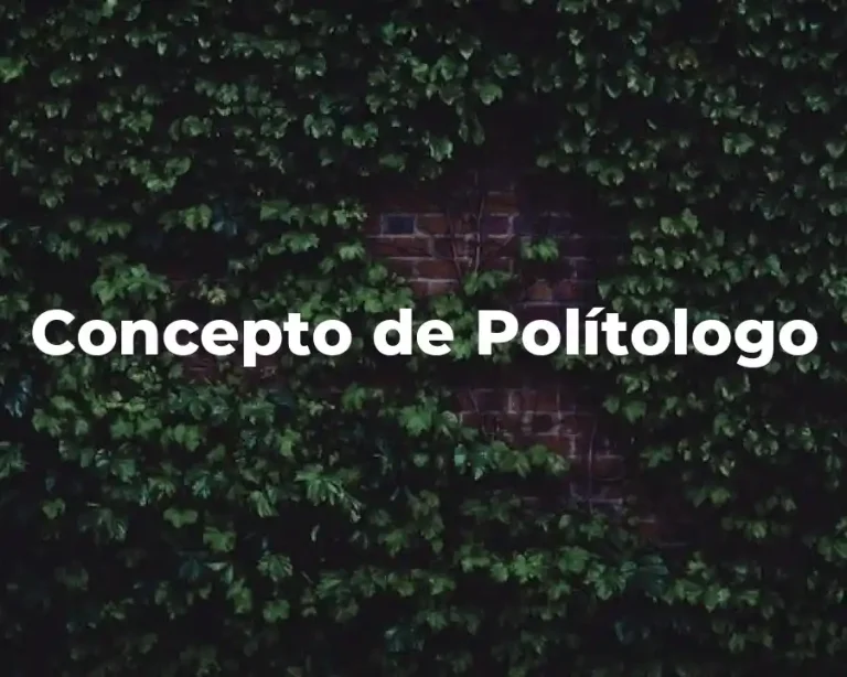Concepto de Polítologo