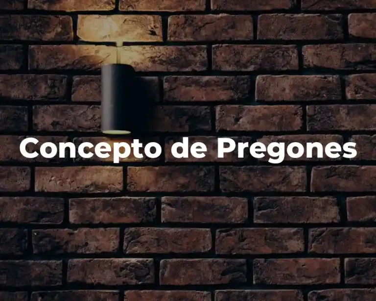 Concepto de Pregones