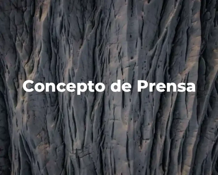 Concepto de Prensa