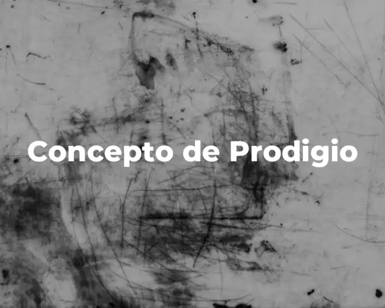 Concepto de Prodigio