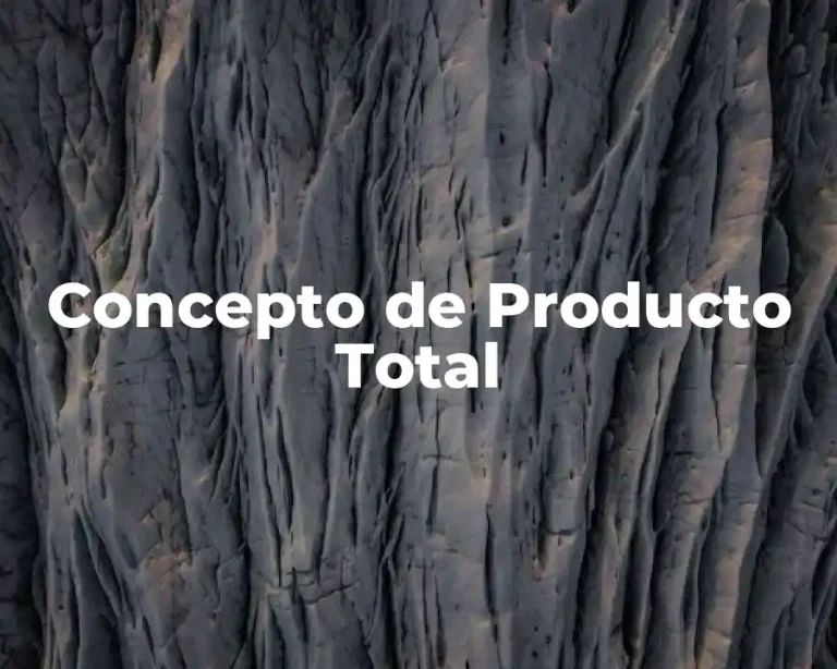 Concepto de Producto Total