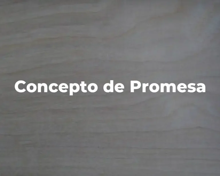 Concepto de Promesa