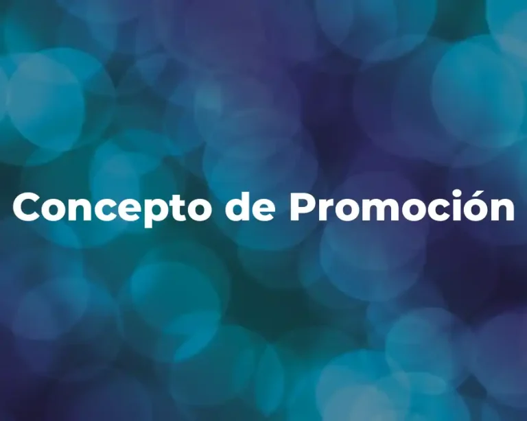 Concepto de Promoción